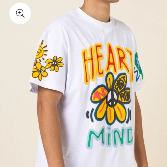 FIRST ROW Heart & Mind T shirt Med - Picture 3 of 11